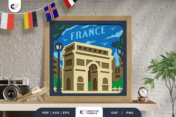 Arc De Triomphe 3D Shadow Box SVG: A Unique Way to Bring France Home