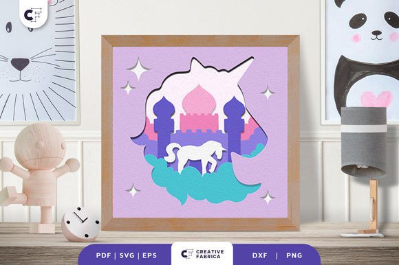 Cute Fantasy Unicorn 3D Shadow Box: A Unique Nursery Decoration