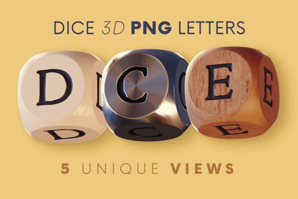 Dice 3D Lettering: Elevate Your Visual Projects with High-Resolution 3D Text