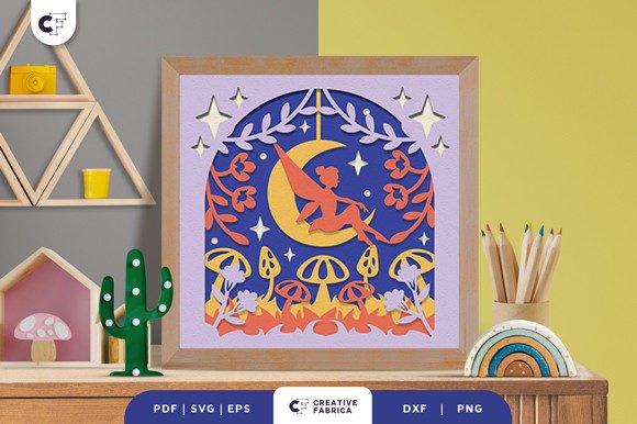 Fairy Life 3D Shadow Box Paper Cut