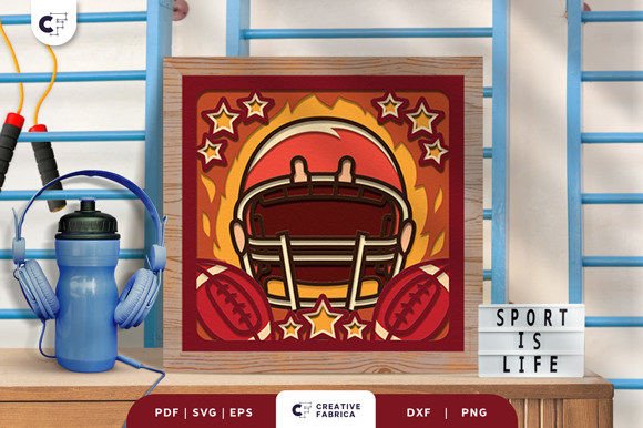 Football League 3D Light Box SVG: A Unique Way to Celebrate the Beautiful Game
