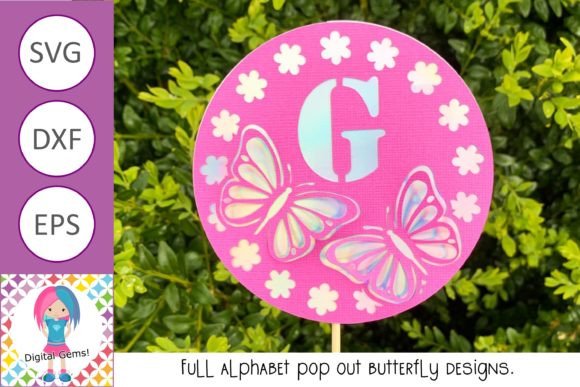 Full Alphabet 3D Pop out Cake Toppers