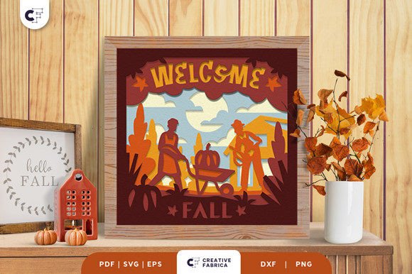 Harvesting Pumpkin 3D Shadow Box SVG: A Creative Autumn Project