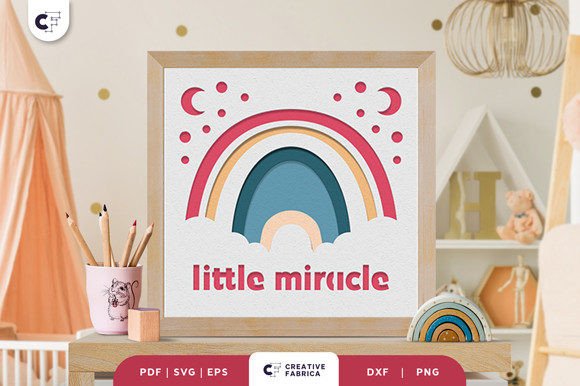 Little Miracle Rainbow 3D Paper Cut: A Unique and Meaningful Art Piece
